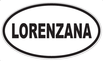 LORENZANA - Oval Sticker