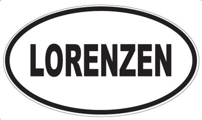 LORENZEN - Oval Magnet