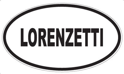 LORENZETTI - Oval Sticker