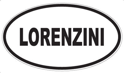 LORENZINI - Oval Sticker