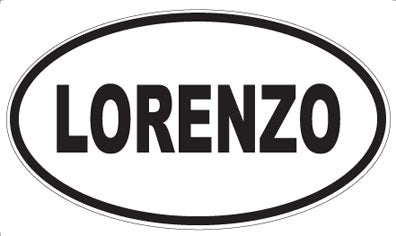 LORENZO - Oval Sticker