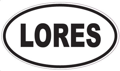 LORES - Oval Sticker