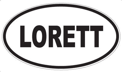 LORETT - Oval Sticker