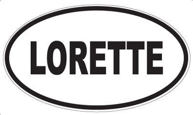 LORETTE - Oval Magnet