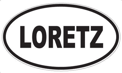 LORETZ - Oval Sticker
