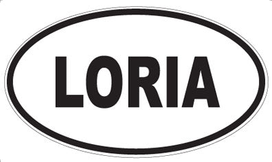 LORIA - Oval Magnet