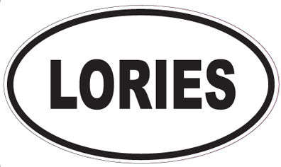 LORIES - Oval Sticker