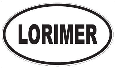 LORIMER - Oval Magnet
