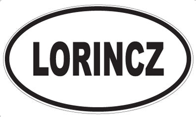 LORINCZ - Oval Sticker