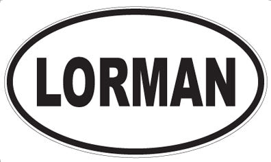 LORMAN - Oval Sticker