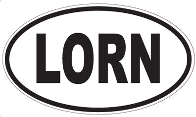 LORN - Oval Sticker
