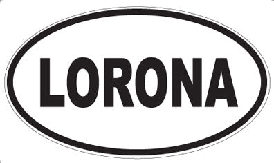 LORONA - Oval Sticker