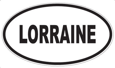 LORRAINE - Oval Sticker