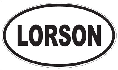 LORSON - Oval Sticker