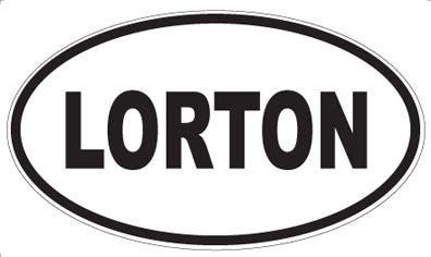 LORTON - Oval Sticker
