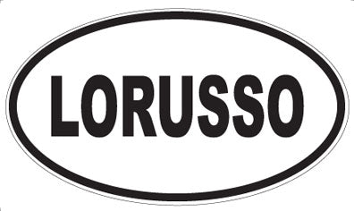LORUSSO - Oval Sticker