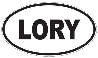 LORY - Oval Sticker