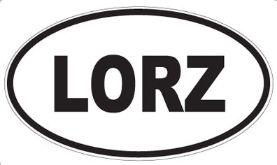 LORZ - Oval Sticker