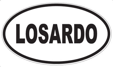 LOSARDO - Oval Sticker