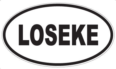 LOSEKE - Oval Magnet