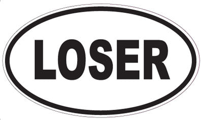 LOSER - Oval Sticker