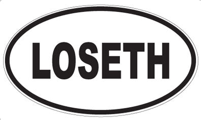 LOSETH - Oval Sticker