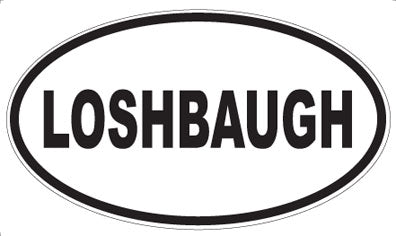 LOSHBAUGH - Oval Magnet