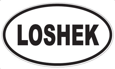 LOSHEK - Oval Sticker