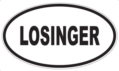 LOSINGER - Oval Sticker