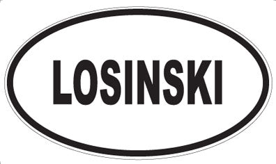 LOSINSKI - Oval Magnet