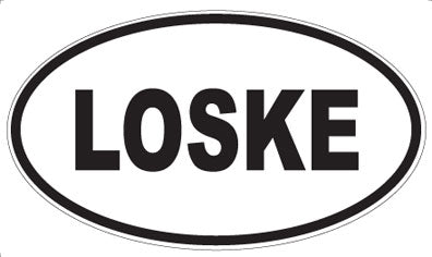 LOSKE - Oval Sticker