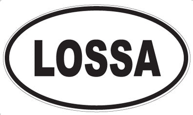 LOSSA - Oval Sticker