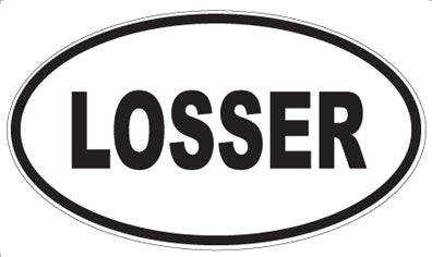 LOSSER - Oval Sticker