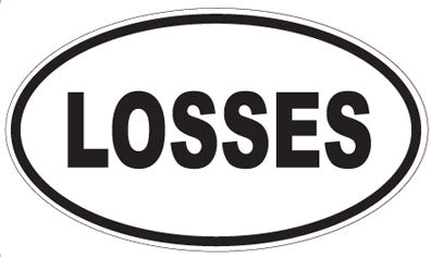 LOSSES - Oval Sticker