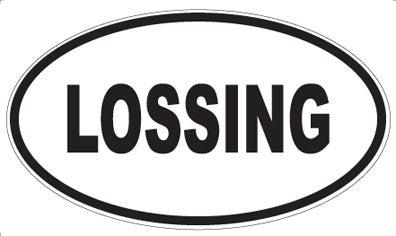 LOSSING - Oval Magnet