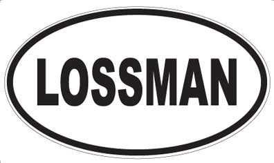 LOSSMAN - Oval Magnet