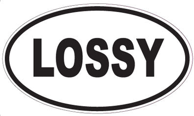 LOSSY - Oval Sticker