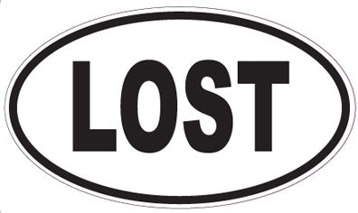LOST - Oval Sticker