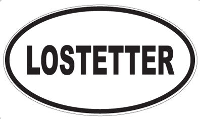 LOSTETTER - Oval Sticker