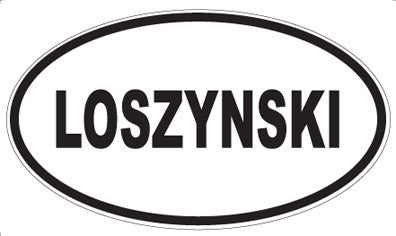 LOSZYNSKI - Oval Magnet