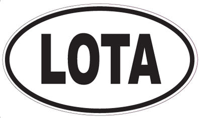 LOTA - Oval Sticker