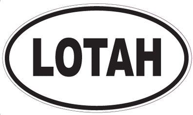 LOTAH - Oval Magnet