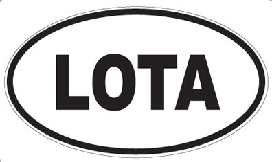 LOTA - Oval Magnet