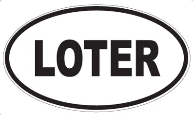 LOTER - Oval Sticker