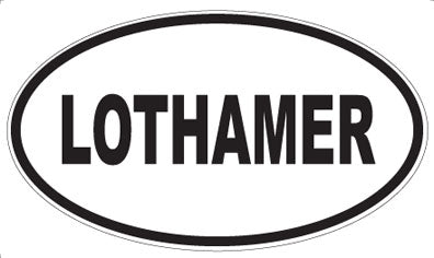 LOTHAMER - Oval Sticker