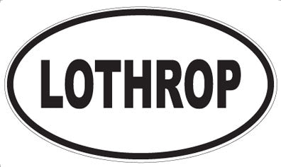 LOTHROP - Oval Sticker