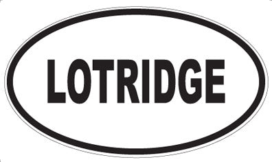 LOTRIDGE - Oval Sticker