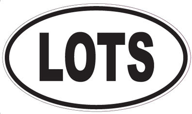 LOTS - Oval Sticker
