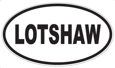 LOTSHAW - Oval Sticker