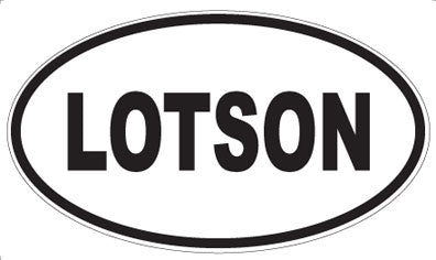 LOTSON - Oval Sticker